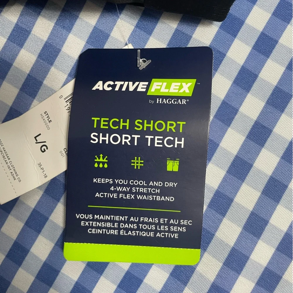 Haggar Mens Active Flex Tech ShortCasual Shorts - Picture 8 of 9